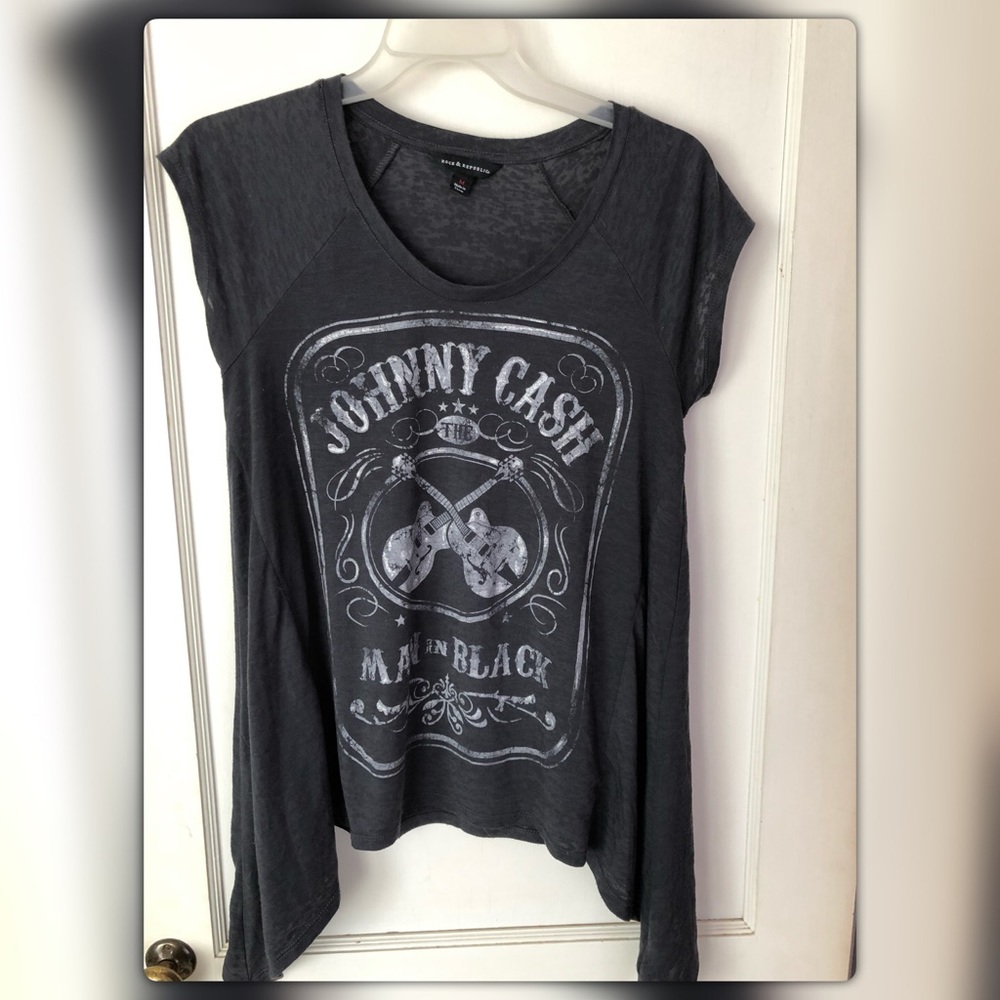 Rock & republic shark bite top